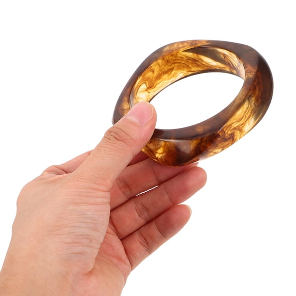 CTIRCHIU 3Pcs Wide Bangle Bracelet Multi Resin for Women - Statement Jewelry for Special Occasions