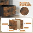 thumbnail image 5 of Yardi Yarda Four-Drawer Cabinet, Drawers Dresser Chest of Drawers, Cabinet with Metal Frame and Wood Top for Indoor as Living Room, Bedroom, Brown, 5 of 8