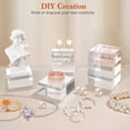 thumbnail image 4 of Acrylic Base 16PCS Acrylic Blocks for Display 2x2x1 Inch Square Riser Display Stands Trophy for Trophy Jewelry,16 PCS x acrylic blocks, 4 of 6