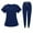 Navy, variant on Hospital Accessories Clinical Tops Pants Work Clothes Set Nursing Uniforms Jogger Suit Nurse Doctor Dustproof Workwear