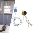 thumbnail image 3 of Funny Cat Toy Hanging Door Type Kitten Interactive Retractable with Suction Cup Toy Chase Exercise , yellow green, 3 of 8