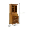 thumbnail image 2 of BESTSKY 2026 New Doll Furniture Dollhouse Furniture Miniature Bookshelf 1:12 Scale Beige Mini Cabinet for Dollhouse,Bedroom,Living Room(2.76X1.5X6.14Inches), 2 of 7