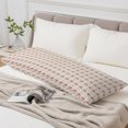 thumbnail image 6 of Pink Rose Palm Tree Body Pillow Cover 20 x 60 Inch Decorative Pillow Cover Summer Tropical Botanical Plants Beige Lumbar Pillowcase Seasonal Rectangle Cushion Case for Couch Sofa Bed Living Room, 6 of 9
