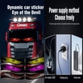 thumbnail image 5 of Car Devil's Eye LED Matrix Panel: 35×7 in Black Flexible Light, 1536 RGB Lamp Beads, APP Customization+Remote Switch, for Truck/Shop Decoration, 5 of 8