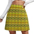 thumbnail image 2 of African Ethnic Skirt Woman Kente Ghana Trendy Mini Skirts Summer Street Wear High Waist De, 2 of 7
