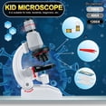 thumbnail image 2 of Kid Microscope Battery Powered High Magnification Science Experiment 100X/400X/1200X Biological Microscope Kit for School, 2 of 8