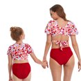 thumbnail image 4 of Mother and Daughter Swimwear Family Matching Swimsuit Girls Two Pieces Bikini Set Falbala Bathing Suits, 4 of 4