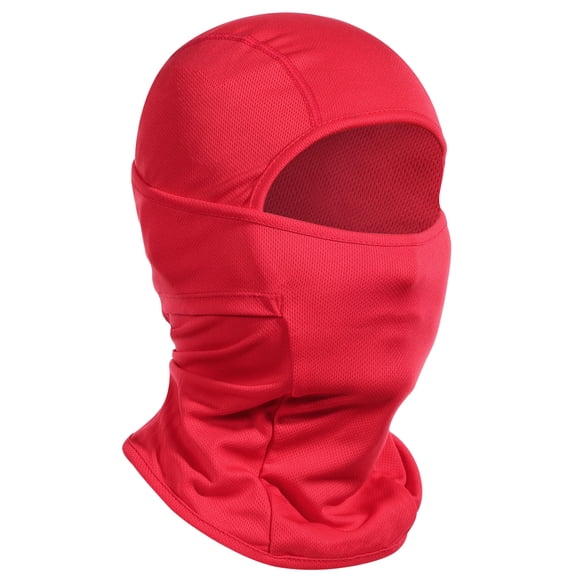 Máscara facial Ski Mask Achiou Summer Balaclava con protector UV, color rojo