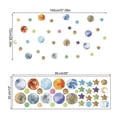 thumbnail image 4 of Bearachild Adhesivo de pared de PVC, calcomanía decorativa, autoadhesivo, universo, planeta, papel tapiz, dormitorio, jardín de infantes, espejo, Decoración del hogar Bearachild HA078737-00, 4 of 6