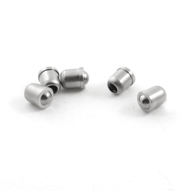 5 Pcs 5mm Diámetro 6mm Altura Cilindro Tonalidad Plateada Resortes de Acero Inoxidable para Máquina de Pinball
