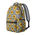 thumbnail image 2 of Sunflower and Stripe Black Pattern Backpack for School, Cute School Bag with Adjustable Shoulder Straps and Padded Back, 15.3"x11"x7.1", 2 of 5