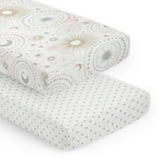 Celestial Pink and Gold 2 Pack Fitted Crib Sheet Girl by Sweet Jojo Designs