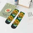 thumbnail image 5 of Salouo Sunflowers in Bucket Pattern Unisex Middle Tube Socks,Middle-Finger Knee High Socks Over The Calf Tube Stocking Crew Stockings for Women and Men Tube Socks, 5 of 8