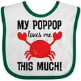 thumbnail image 3 of Inktastic My Poppop Loves Me Boys or Girls Baby Bib, 3 of 4