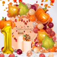 thumbnail image 3 of Set de globos de calabaza Corabsar de 40" dorado para 1.er cumpleaños, 3 of 7