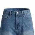 thumbnail image 5 of snilers Girls Bermuda Denim Shorts Teens Loose High Rise Knee Length Stretchy Jean Long Shorts Summer Casual Jorts 12-16 Years, 5 of 6
