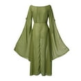 thumbnail image 4 of EIMELI Robe d'Été pour Femmes Rétro Cosplay Vintage Soirée Boîte de Nuit Élégante Robes Polyester Bleu G, 4 of 4