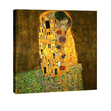 Wieco Art The Kiss by Gustav Klimt Canvas Prints