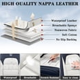 thumbnail image 4 of Car Seat Cover for NISSAN SENTRA 2019, Blue and White Car Seat Covers, Premium Leather 5 Seats Full Set With Lumbar Support Non-slip, Protect Car Seats, 4 of 8
