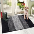thumbnail image 1 of Tapis d'Entrée Intérieur Tapis de Porte Antidérapant Absorbant Attrape-Boue Tapis LowProfile Tapis de Sol Intérieur Doux Lavable à la Machine Petits Tapis Tapis de Porte pour Entrée (‘‘x‘‘ Gris), 1 of 8