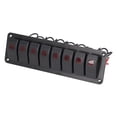 thumbnail image 1 of Panneau de Commutation LED, Protection de Circuit de Panneau de Commutation de Bande 8 Résistant à la Chaleur Imperméable pour Voiture RV Bus Bateau de Mer Rouge, Bleu, 1 of 8