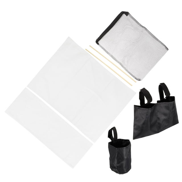 Uxcell Ensemble d'Accessoires pour Chaise de Réalisateur Kit de Remplacement de Toile 5en1, Blanc