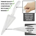 [6 Pack] 10 Inch Plastic Pie Server Clear Disposable Cake Servers and