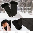 thumbnail image 3 of Guantes cálidos de invierno para mujer, guantes con pantalla táctil, guantes para enviar mensajes de texto a prueba de viento para conducir, senderismo y correr, 3 of 5