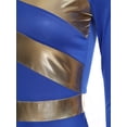 thumbnail image 7 of Hansber Women's Praise Dance Dress Metallic Patchwork Worship Tunic Irregular Hem Lyrical Dancewear Garment Royal Blue XXL, 7 of 7