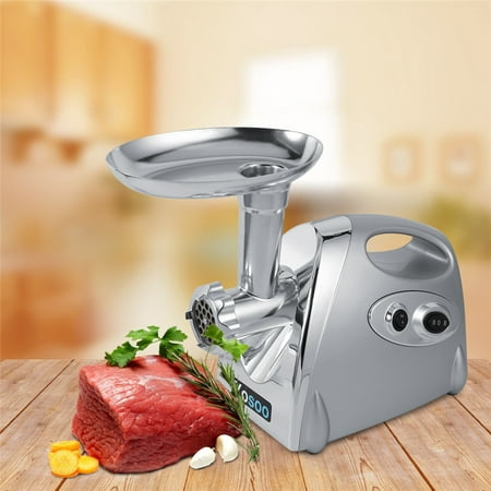 Electric Meat Grinder Sausage Stuffer 800W Stainless Steel Heavy Duty Meat Grinder with 3 Grinding plates for Home Commercial Food