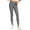 Gray, variant on Women's Workout Leggings, High Rise Stretch Waistband, Side Pockets