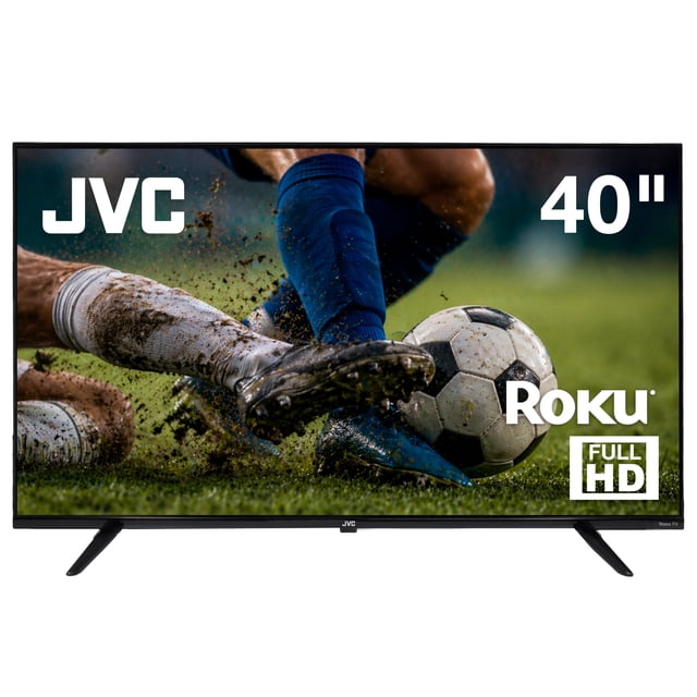 JVC Smart TV 40 pulgadas Full HD LED Roku TV WiFi 3 HDMI 1 USB AV Netflix YouTube Prime Video Modelo SI40FR