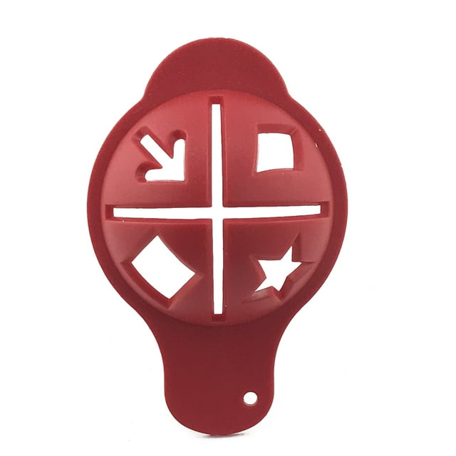 Marqueur de Ligne de Balle de Golf, Modèle de Marqueur, Aides au Positionnement pour le Putting de Golf, Outils de Sport en Plein Air Rouge