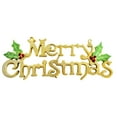 thumbnail image 1 of Adorno navideño de 30 cm con letras brillantes y alegres para colgar (dorado), 1 of 4