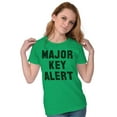 thumbnail image 3 of Major Key Alert Rap Entrepreneur Womens Fitted Plus Size Graphic Tee Brisco Brands 3X, 3 of 5