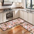 thumbnail image 3 of Kitchen Rugs Sets Of 2,Poodle Dog and Flower Floral Anti Fatigue Kitchen Mat Rugs Non Slip Washable,Decorative Kitchen Floor Mats for Kitchen,Sink,Laundry,17"x47"+17"x47", 3 of 5