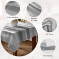 thumbnail image 5 of Grey White Ombre Table Cloth Waterproof Tablecloths, Abstract Art Oil Painting Modern Tablecloth Dining Table Cover for Kitchen Party Tabletop Outdoor, Rectangle Tablecloth 60x84 Inch, 5 of 9