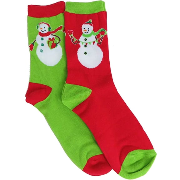 Dei Snowman Knitted Crew Socks Set of 2 (One Size)