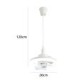 thumbnail image 2 of Luz de ventilador de techo 360 Head Shaking Fan Chandelier Viento de 3 velocidades para estudio de dormitorio, 2 of 9