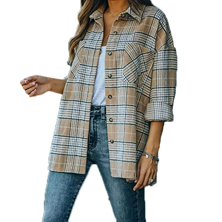Camisas De Mujer Blouses for Women Summer Clothing Fashion Plaid