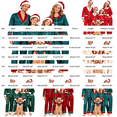 thumbnail image 5 of Harpily Christmas Family Pajamas Matching Sets Long Sleeve Button Down Shirts Soft Satin Sleepwear for Family Holiday Nightwear, 5 of 7