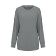 thumbnail image 6 of Girls Long Sleeve Crew Neck Knit Pullover Sweater with Front Pocket Casual Comfortable Soft Top for Kids School Daily Wear, 6 of 7