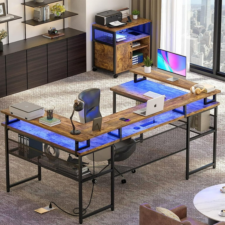 Corner u shaped desk deals