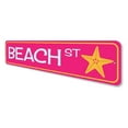 thumbnail image 4 of Beach Street Novelty Sign, Metal Wall Decor - 4x18 inches, 4 of 4