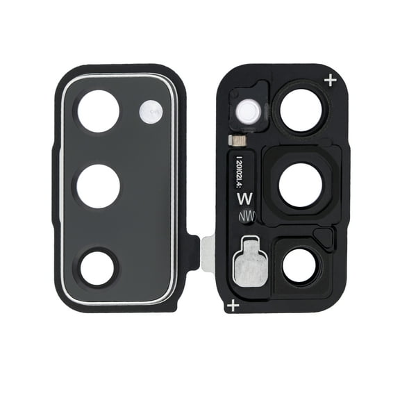 Replacement Back Camera Lens With Cover Bezel Ring Compatible For Samsung Galaxy S20 FE 5G (Cloudy White)