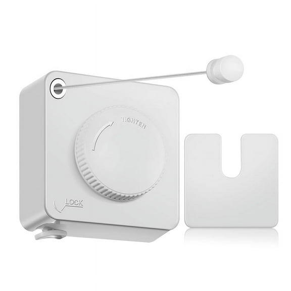 Retractable Clothesline ,14Ft Heavy Duty Clothes Drying Laundry Line, Wall Mounted White