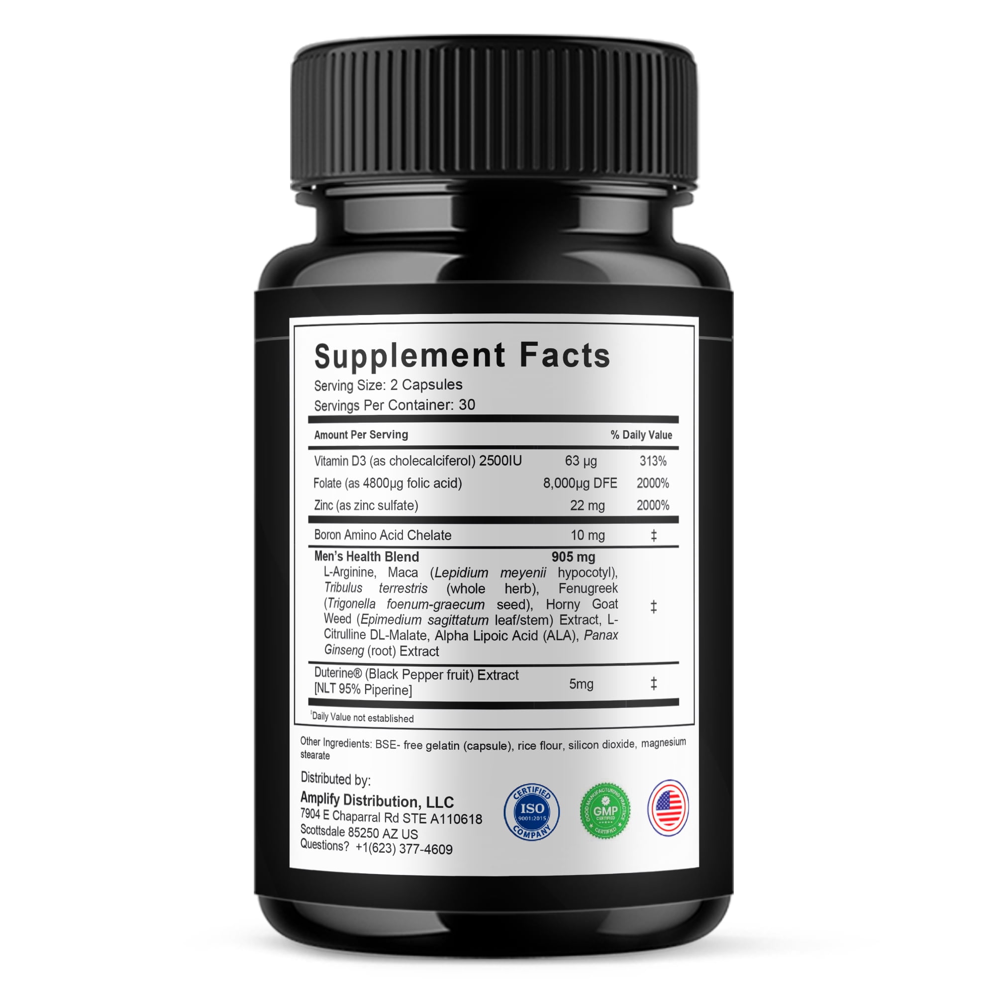 Alpha Rock Pro Pills, Alpha Rock Performance Supplement (60 Capsules)