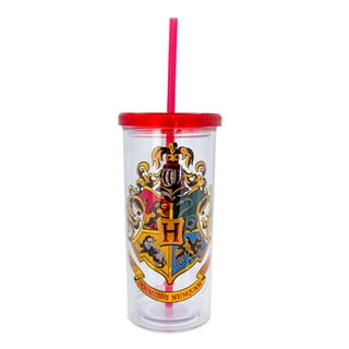 Spoontiques - Harry Potter Tumbler - Ravenclaw Glitter Cup with Straw - 20  oz - Acrylic - Blue
