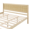 thumbnail image 5 of Marco de cama de plataforma con cabecera, soporte de lámina de madera, no se necesita resorte de caja, rey, 5 of 5