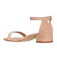 thumbnail image 4 of XYD Women Pearls Open Toe Strappy Low Block Heel Sandal Classic Ankle Strap Wedding Dress Shoes Size 15.5 Peachpuff, 4 of 4